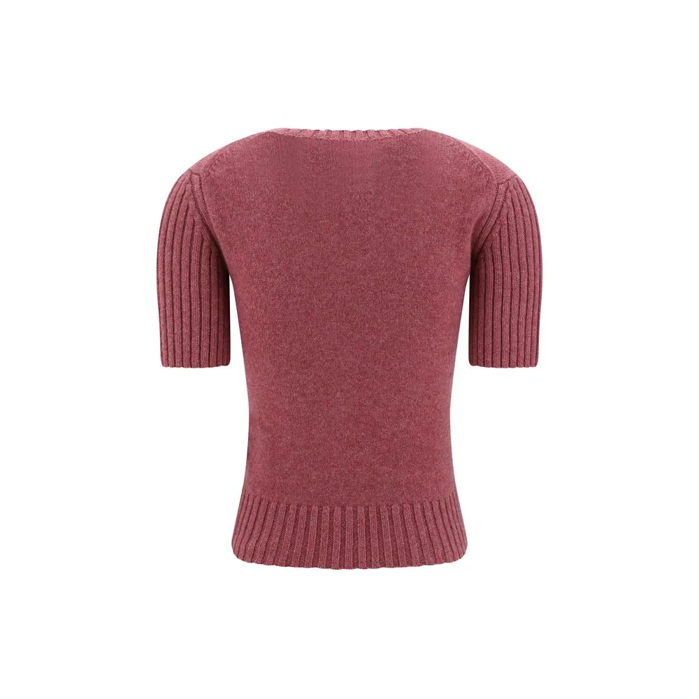 Khaite Women's Short Sleeve Mia Sweater