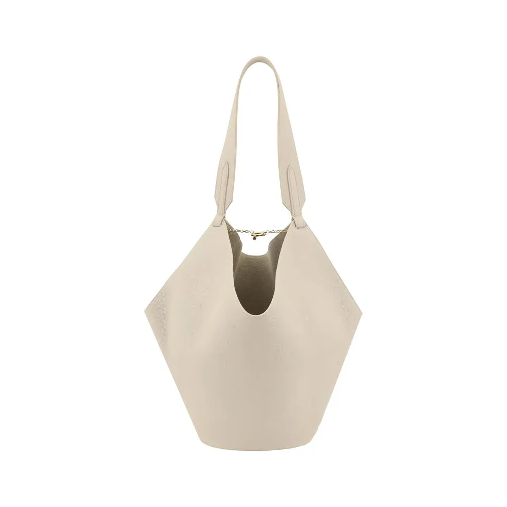 Khaite Women's Lotus small leather Shoulder Bag