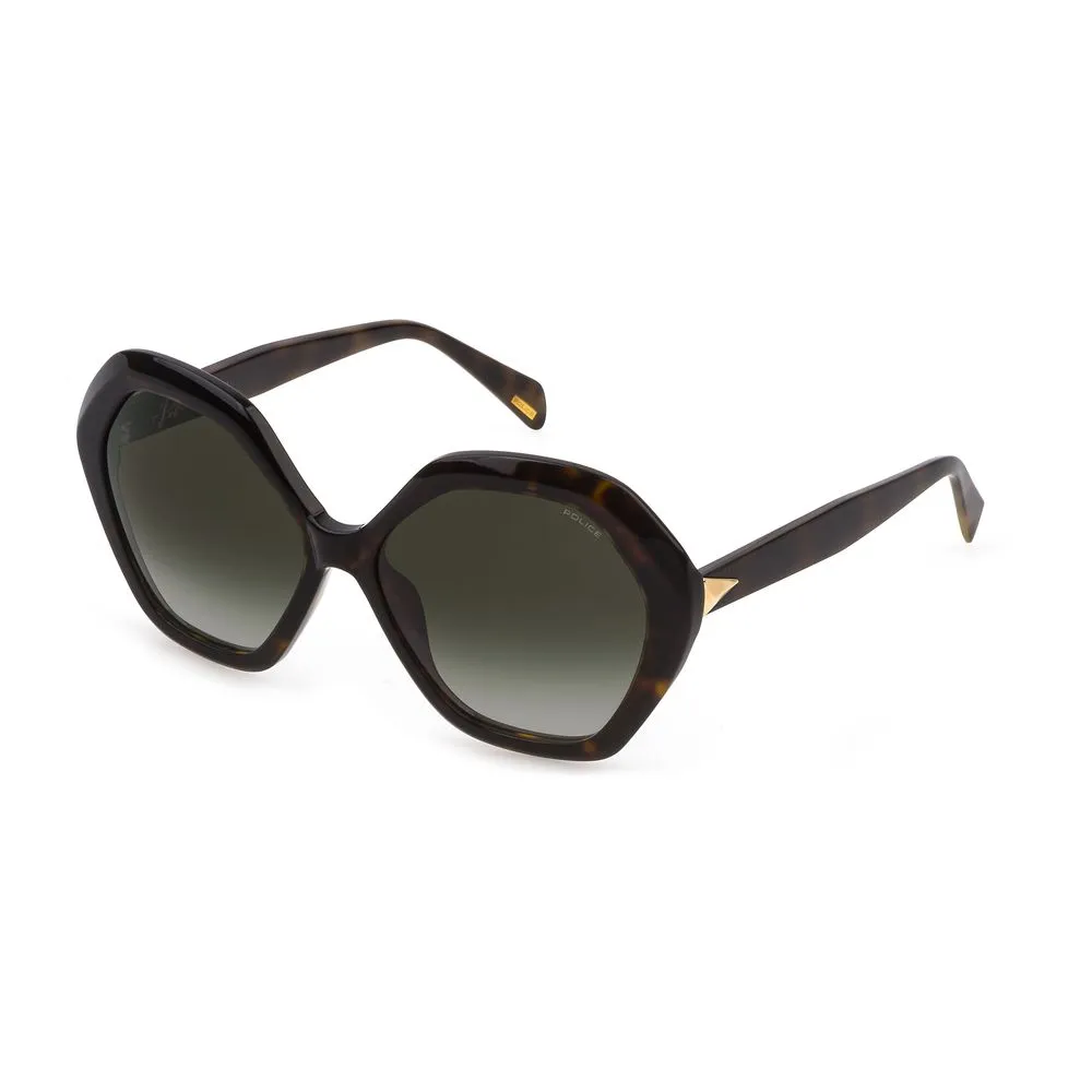 Police Women's Brown Plastic Sunglasses