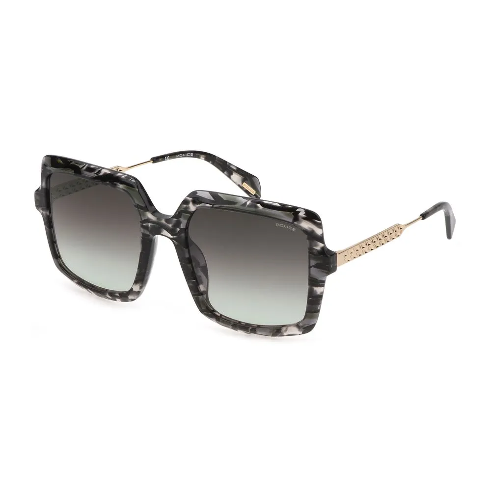Police Women's Green Plastic Sunglasses