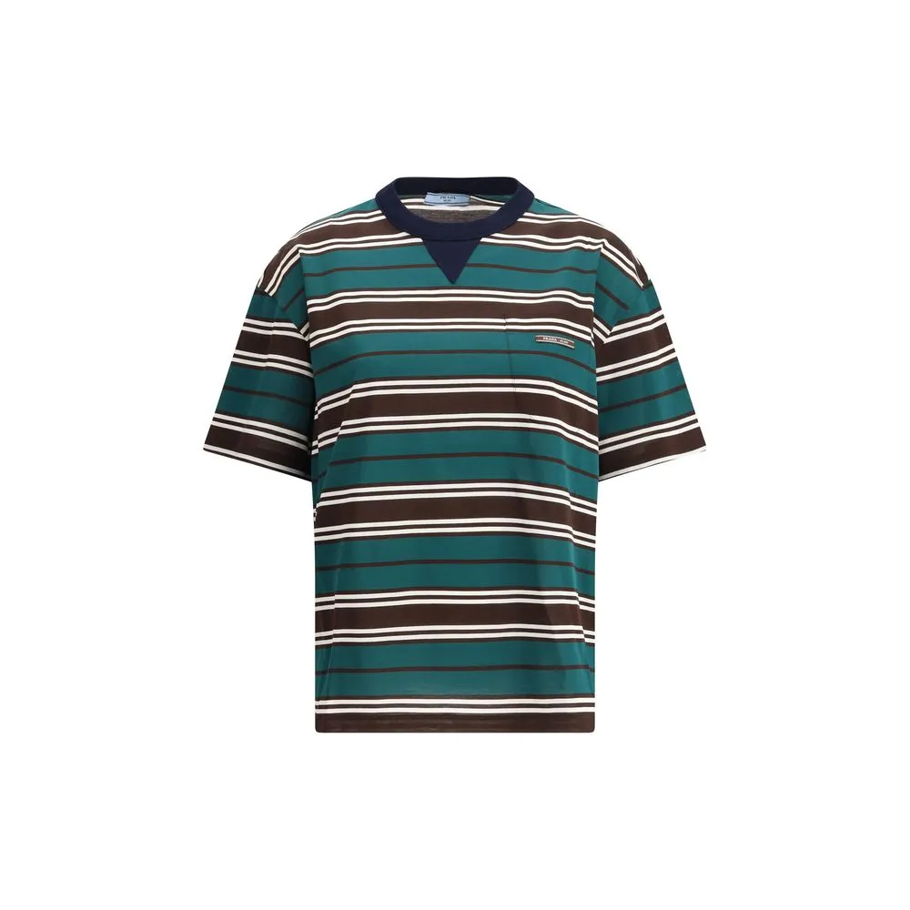 Prada Women's Striped cotton T-shirt