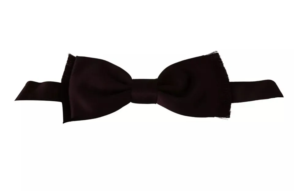 Dolce & Gabbana Men's Bordeaux Red Silk Solid Classic Bowtie