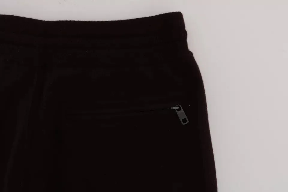 Dolce & Gabbana Men's Purple Cashmere Gym Training Sport Pants