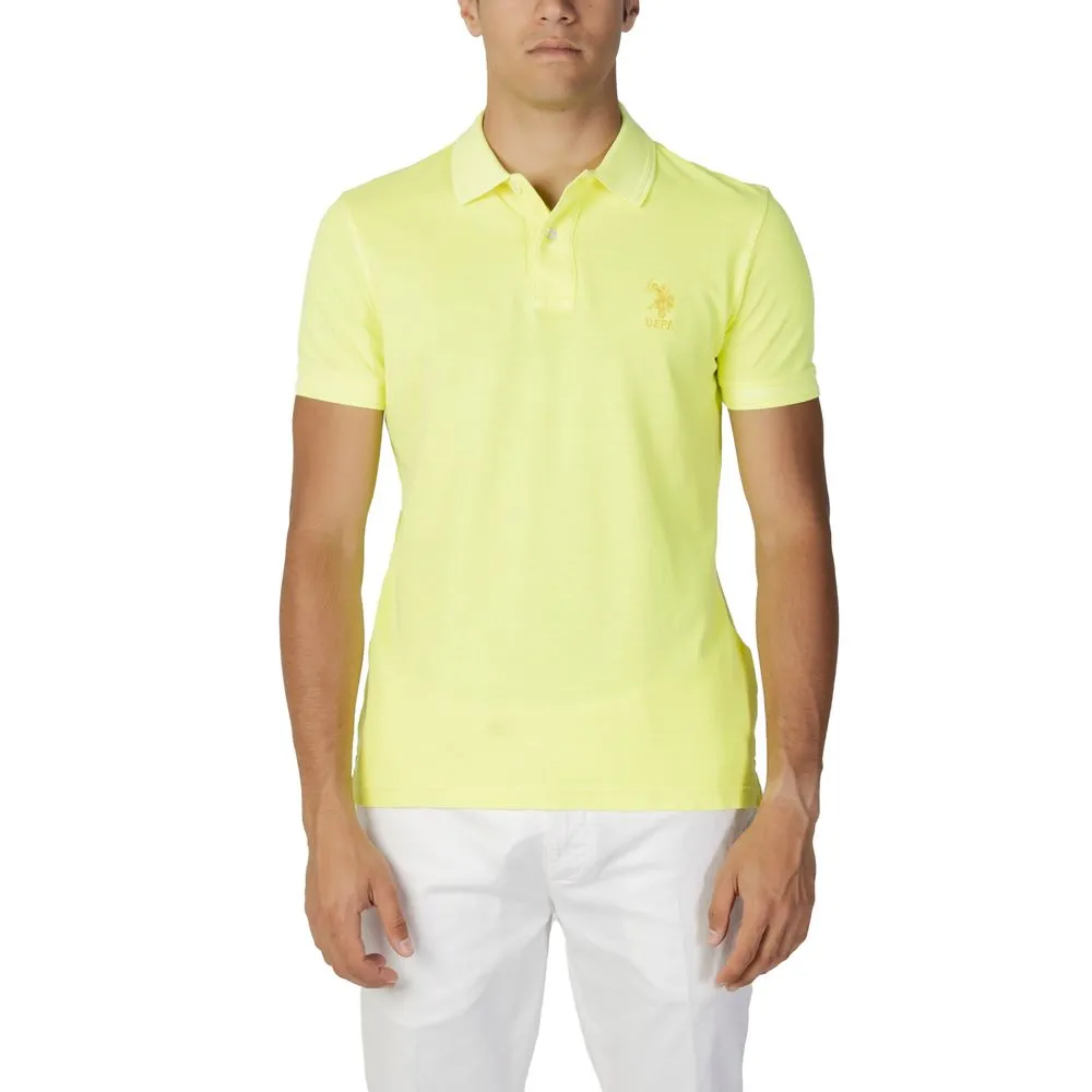 U.S. POLO ASSN. Men's Yellow Cotton Polo Shirt