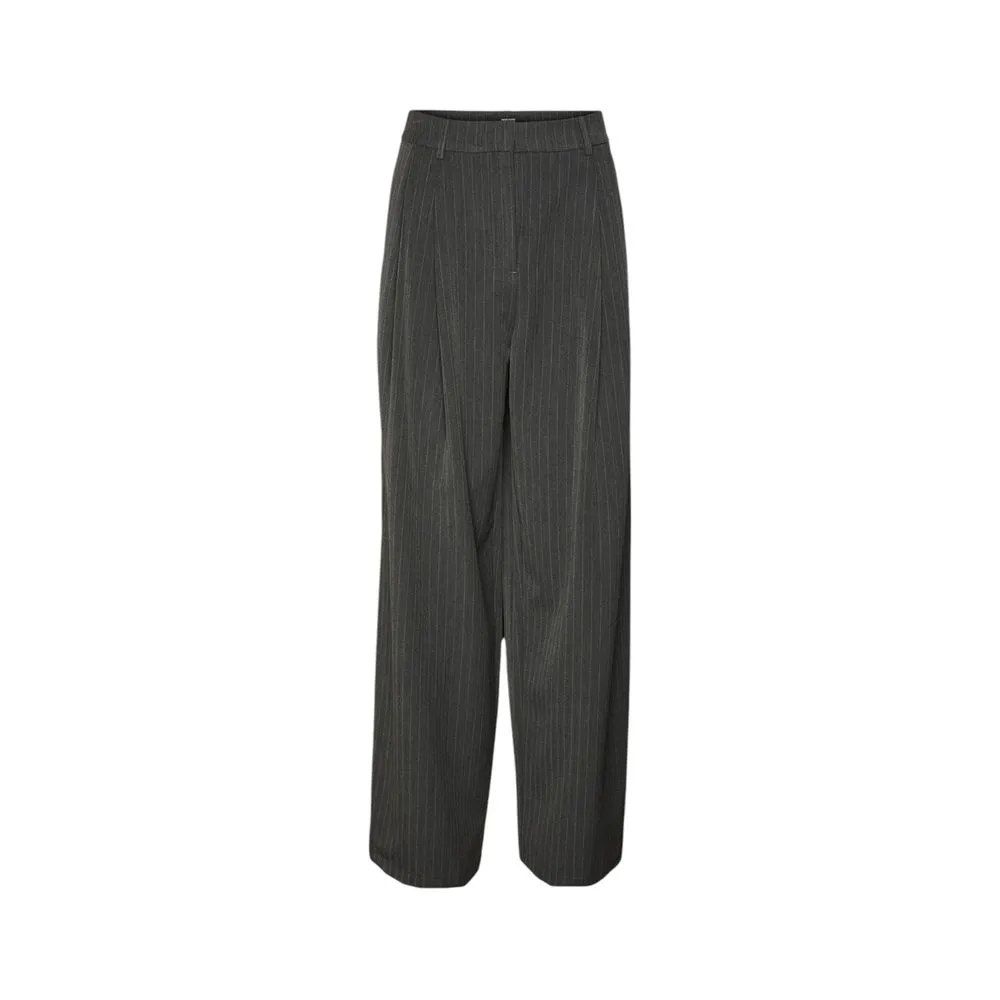 Vero Moda Women's Gray Polyester Jeans & Pant