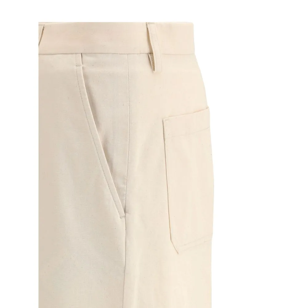 Valentino Men's Wide leg cotton Pants