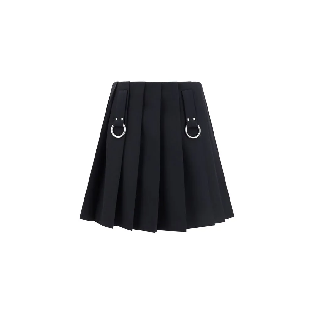 Prada Women's Wool pleated Miniskirt