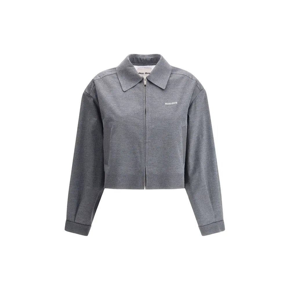 Miu Miu Women's Mélange zip Jacket