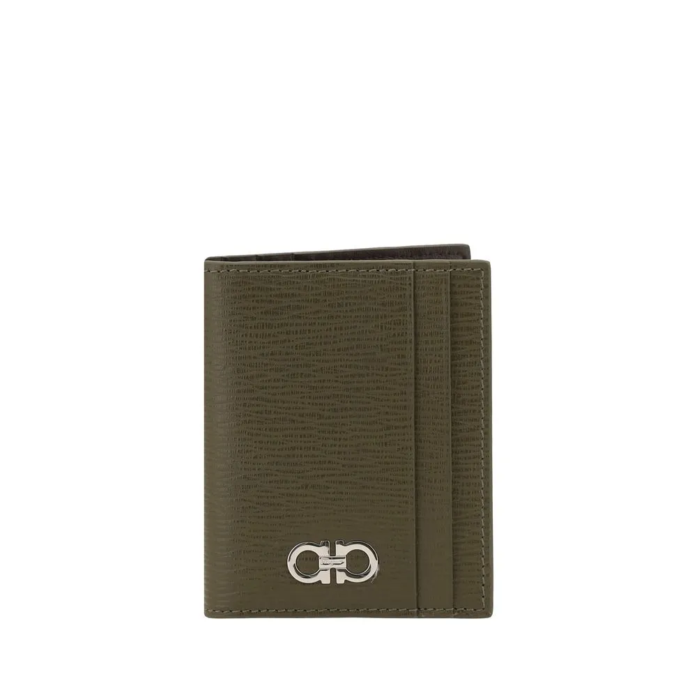Ferragamo Men's Gancini leather Card Holder