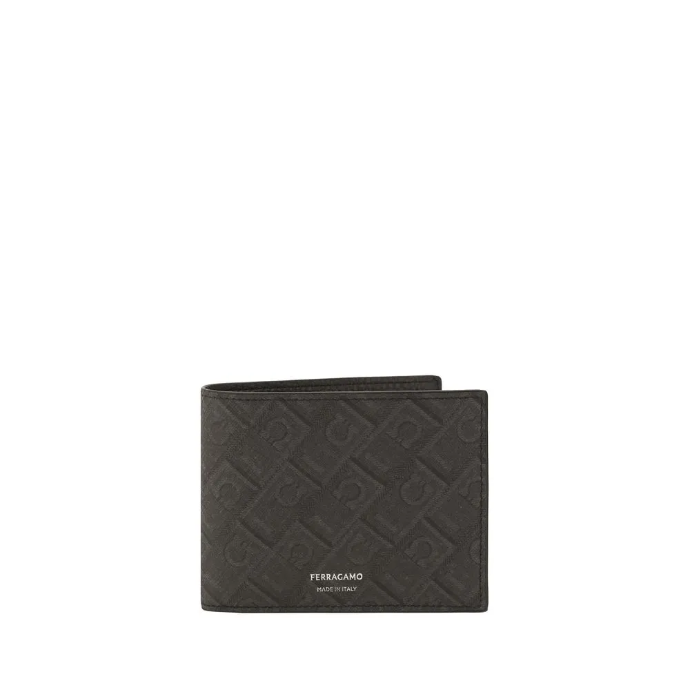 Ferragamo Men's Gancini pattern leather Wallet
