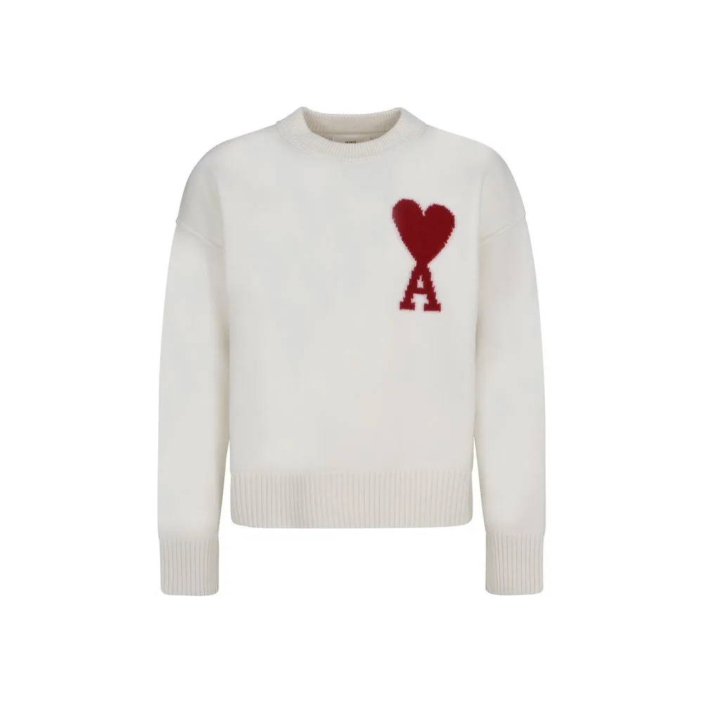 Ami Paris Men's Red Adc Sweater