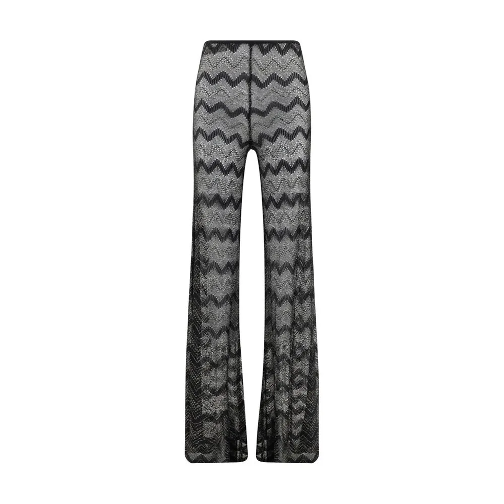 Missoni Women's Zig zag-patterned Lamé Pants