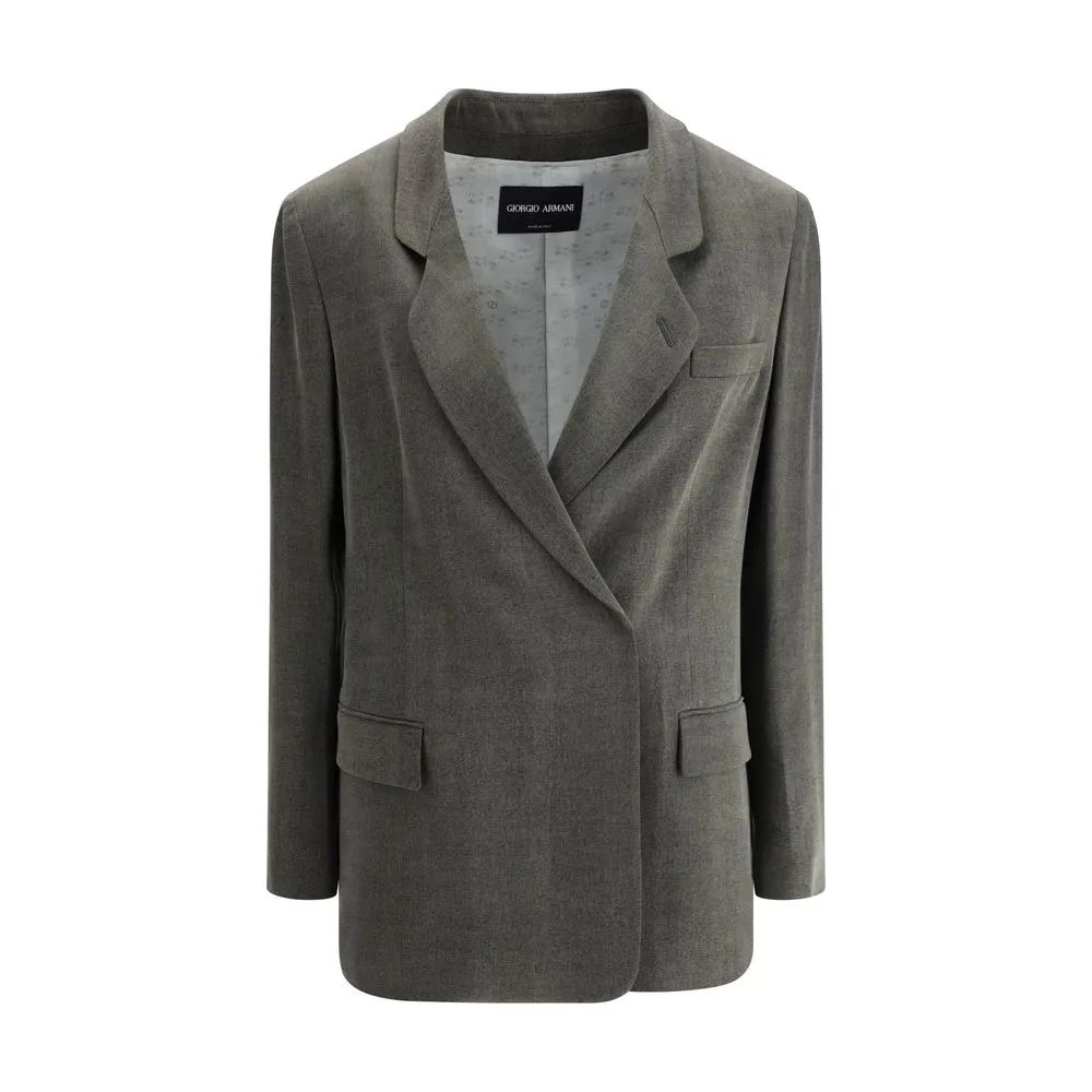 Giorgio Armani Women's Double-breasted satin Blazer