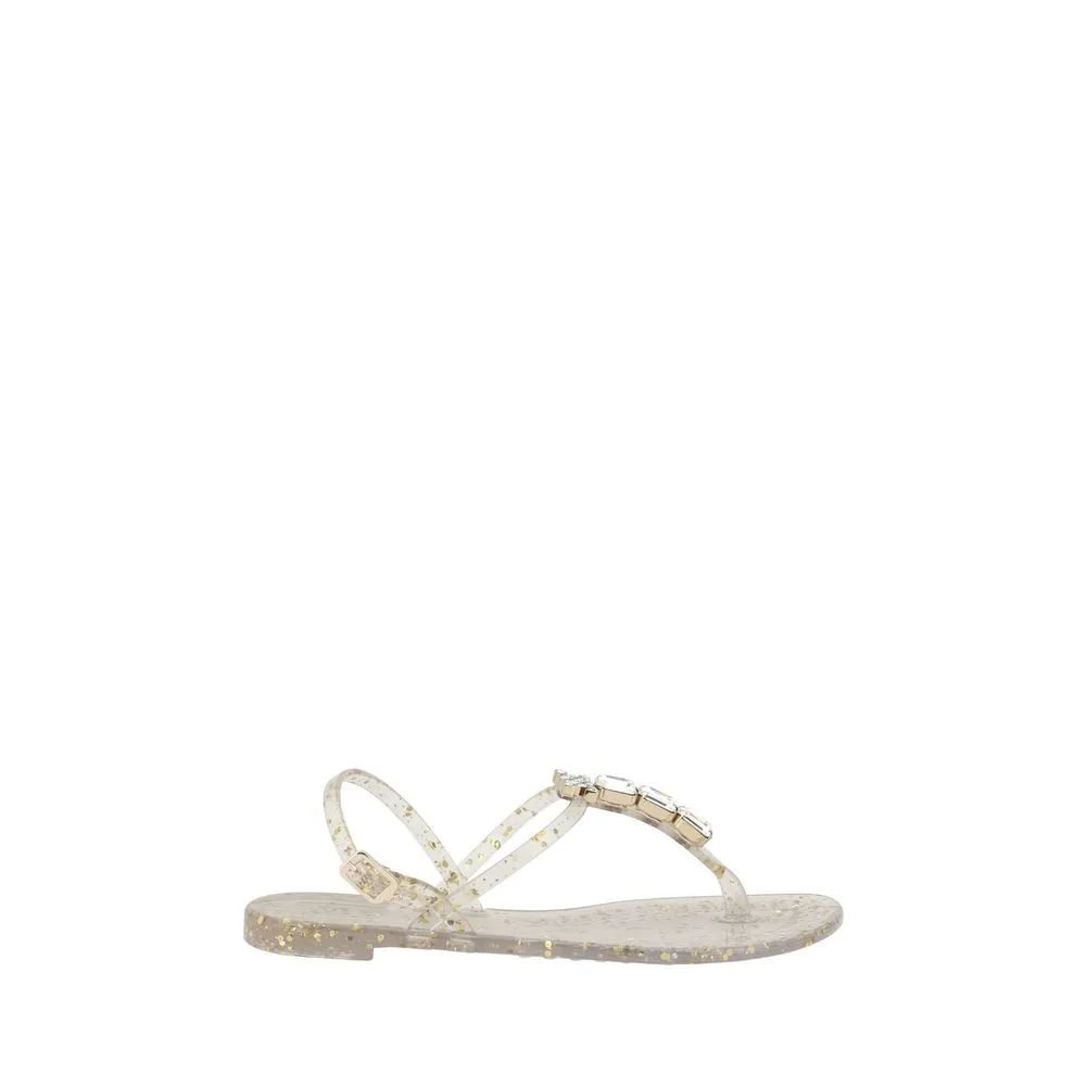 Casadei Women's Swarovski Jelly Sandals