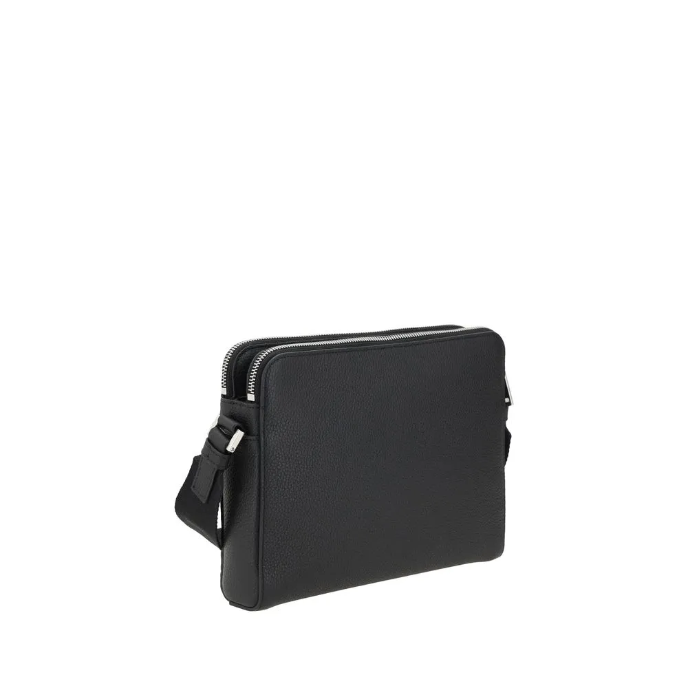 Ferragamo Men's Gancini pattern Shoulder Bag