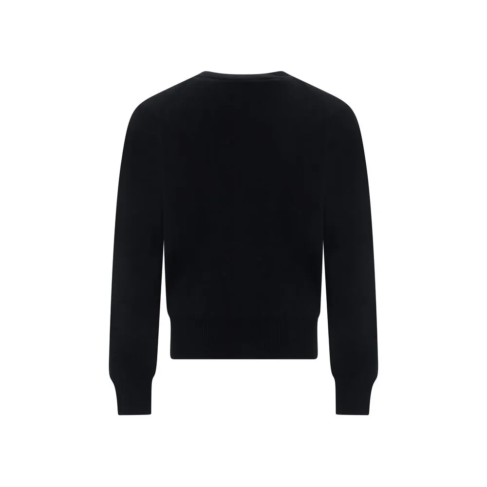 Ami Paris Men's Logoed Cardigan