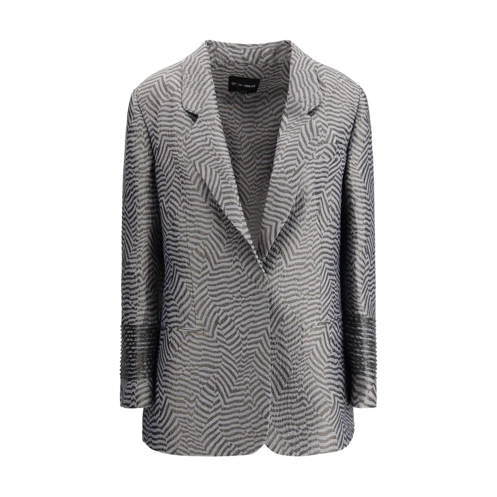Giorgio Armani Women's Embroidered striped Blazer