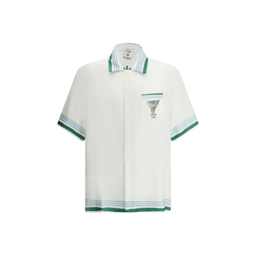 Casablanca Men's Cuban collar Shirt