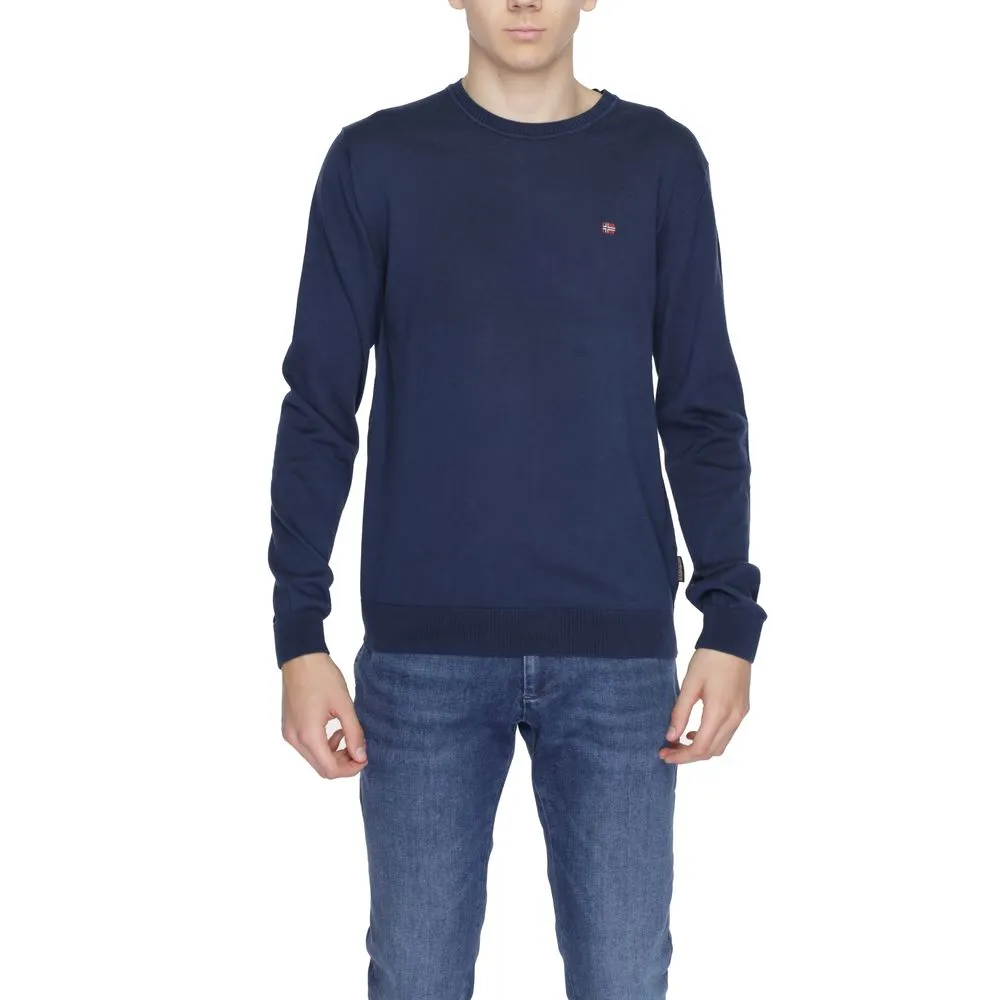 Napapijri Men's Blue Cotton T-Shirt