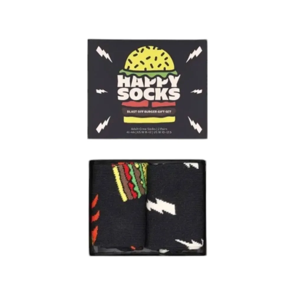 Happy Socks Men's Black Cotton Sock