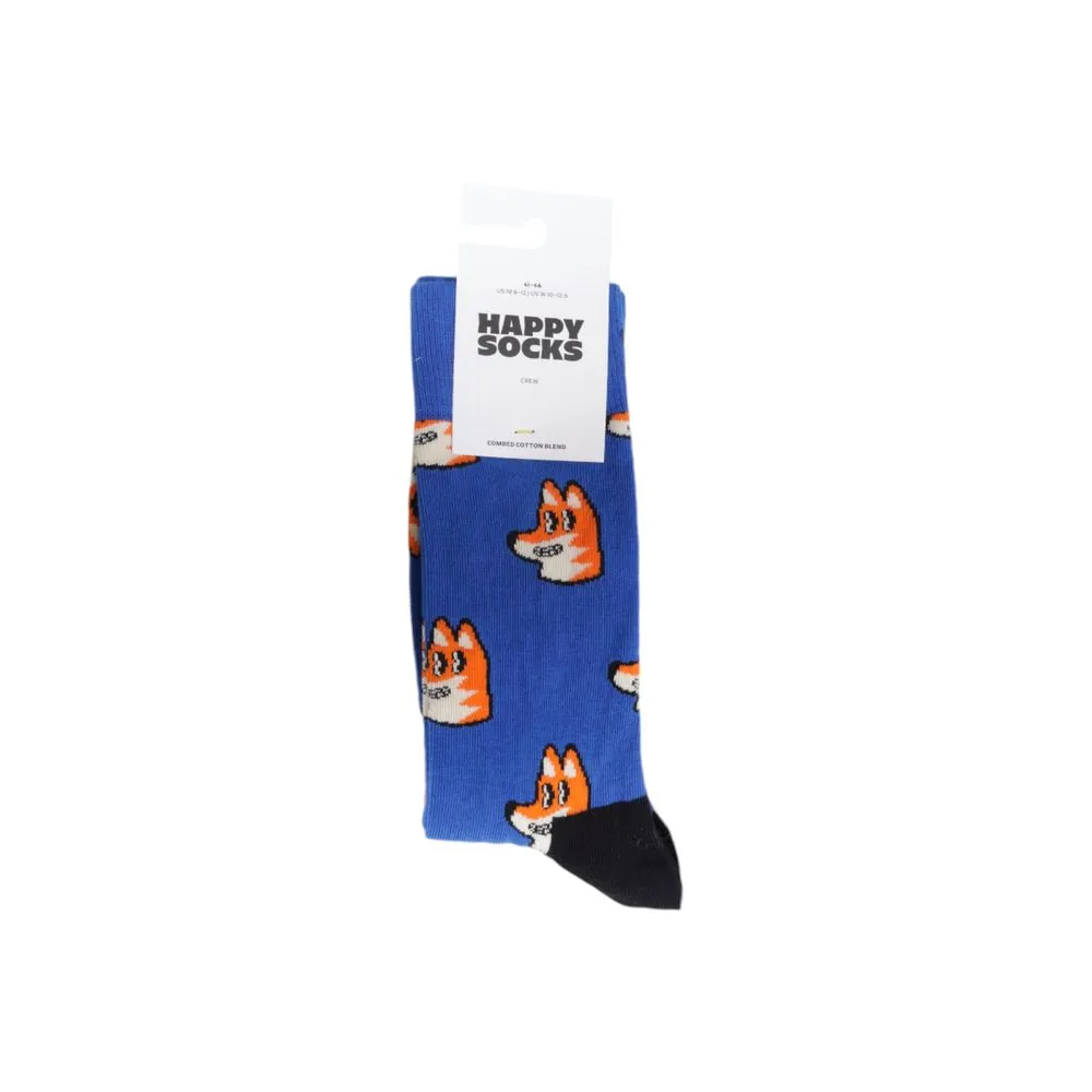 Happy Socks Men's Blue Cotton Sock