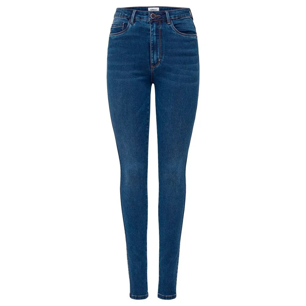 Only Women's Blue Cotton Jeans & Pant