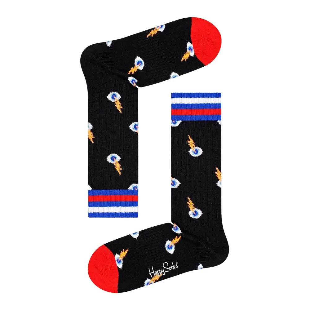 Happy Socks Women's Black Cotton Tights & Sock