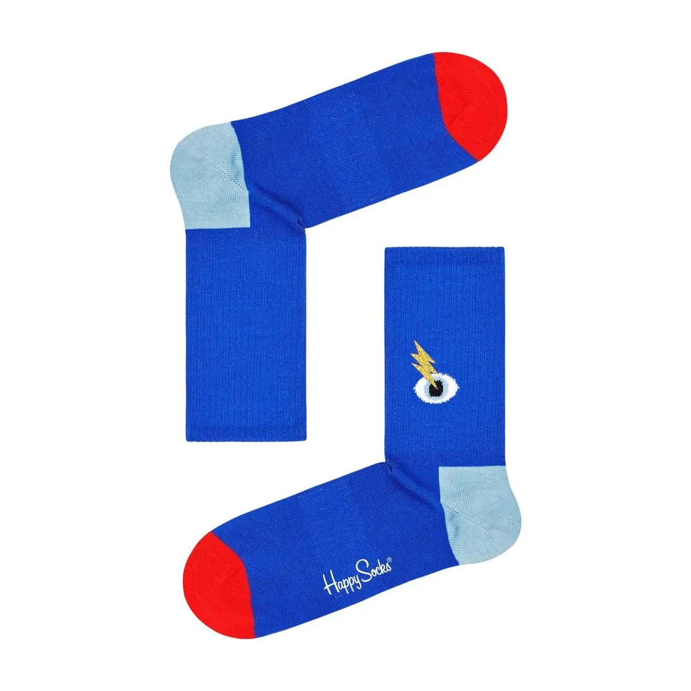 Happy Socks Women's Blue Cotton Tights & Sock