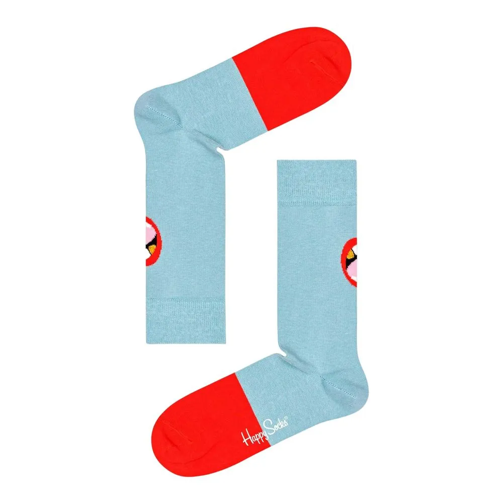 Happy Socks Women's Blue Cotton Tights & Sock