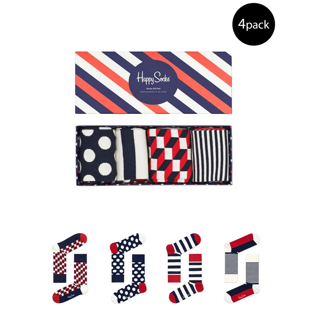 Happy Socks Women's Blue Cotton Tights & Sock