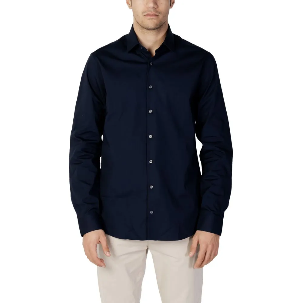Calvin Klein Men's Blue Cotton Shirt