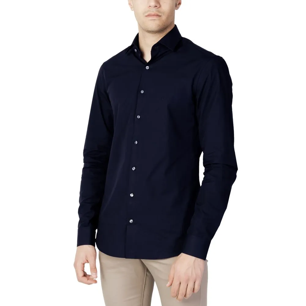 Calvin Klein Men's Blue Cotton Shirt