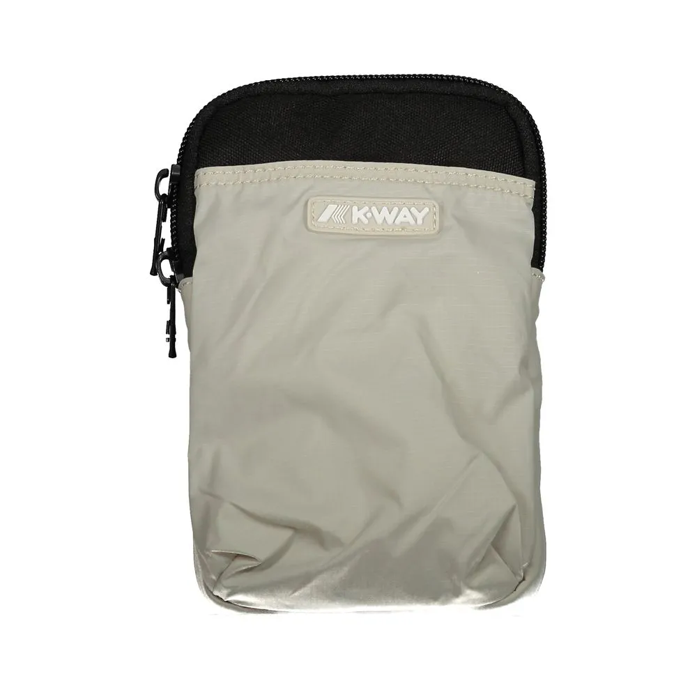 K-WAY Gray Polyester Men Shoulder Bag