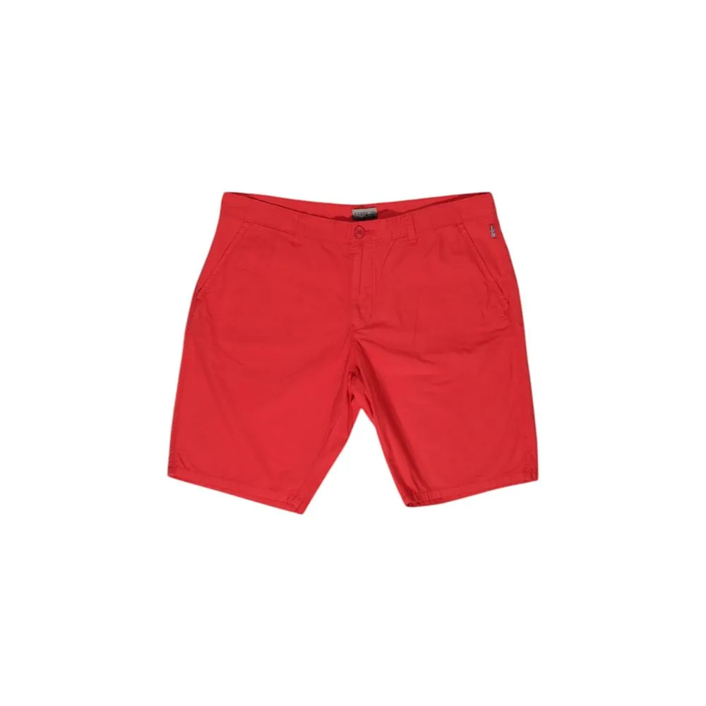 Napapijri Men's Red Cotton Short
