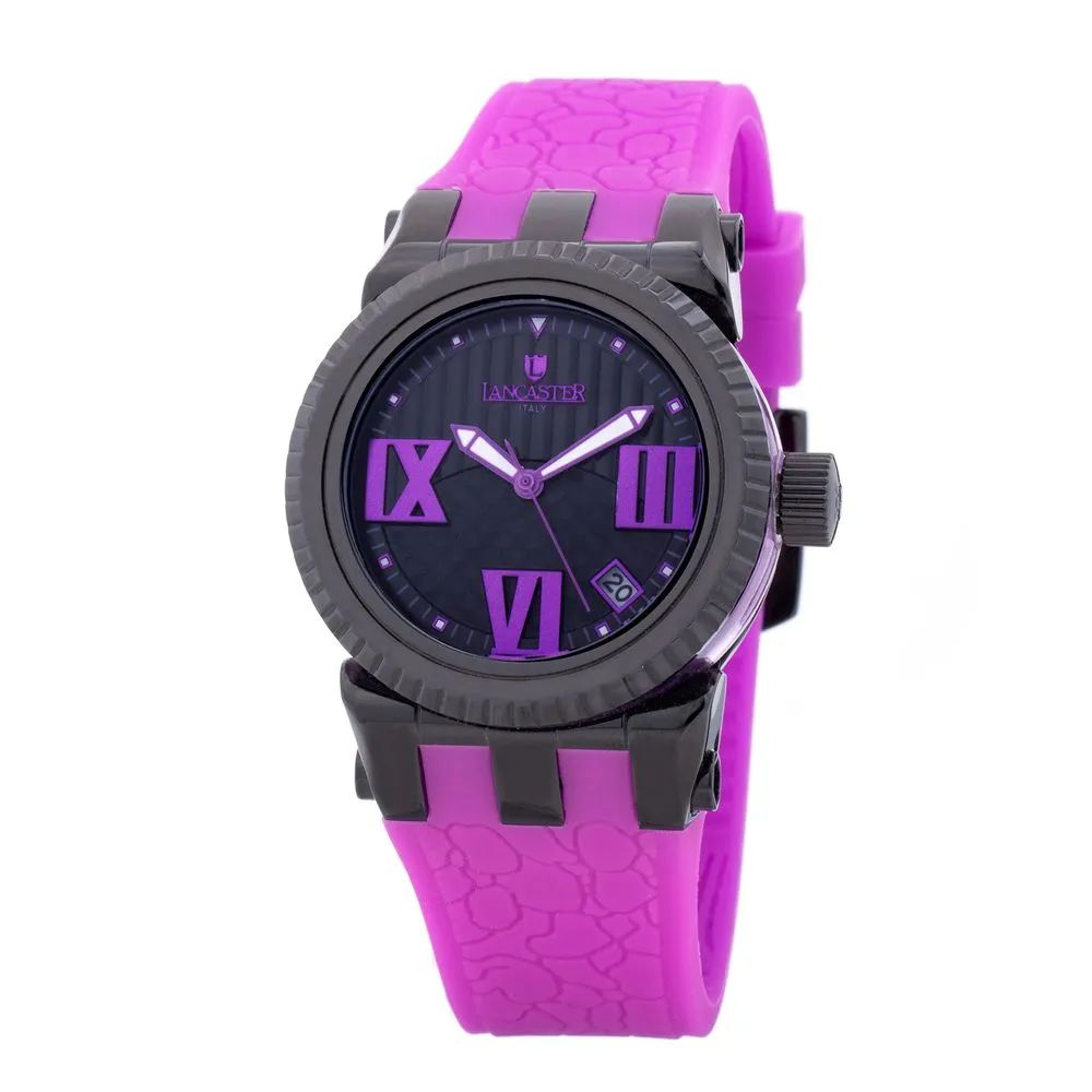 Lancaster Women's Purple Silicone Watch