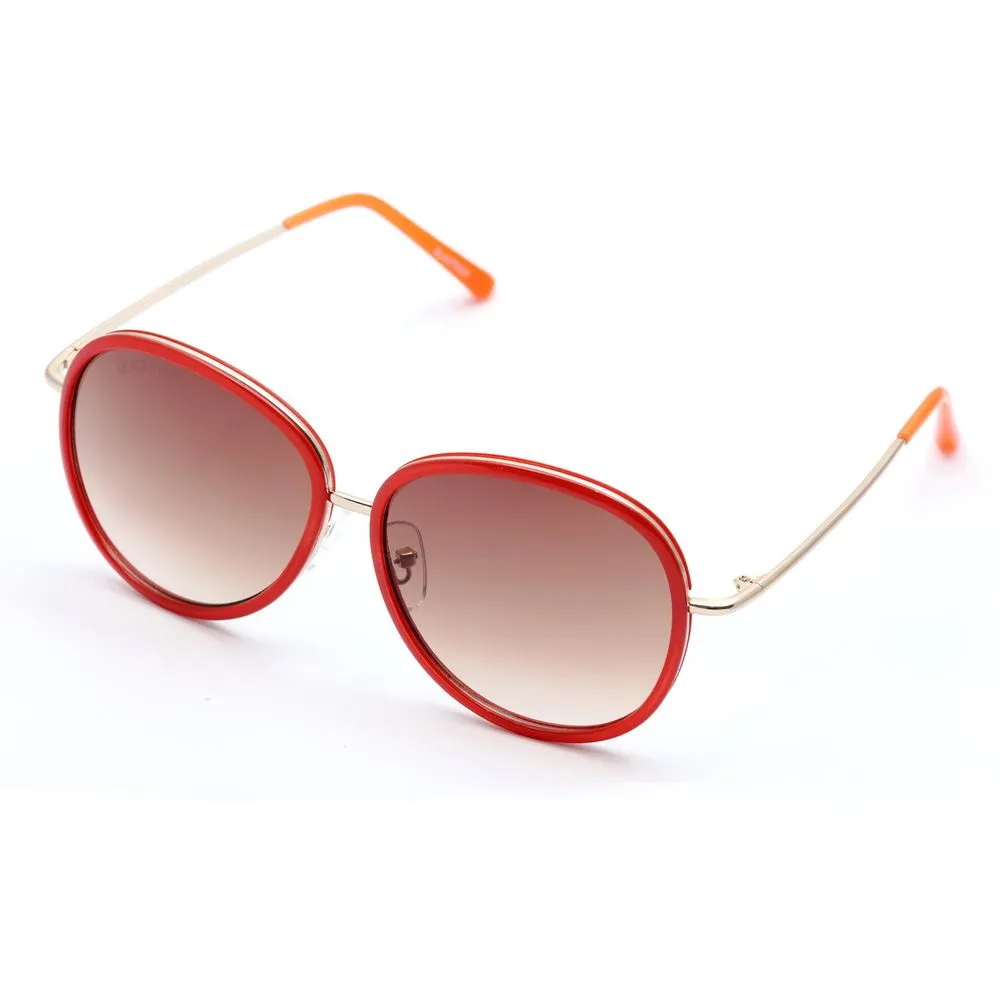 Lancaster Women's Red Metal Sunglasses