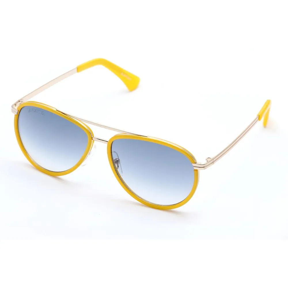 Lancaster Women's Yellow Metal Sunglasses