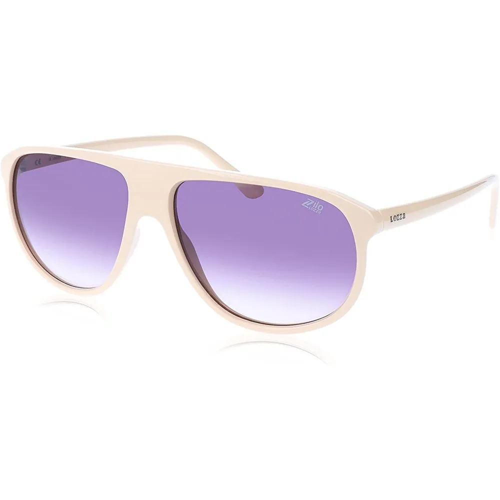 Lozza Unisex Beige Injected Sunglasses