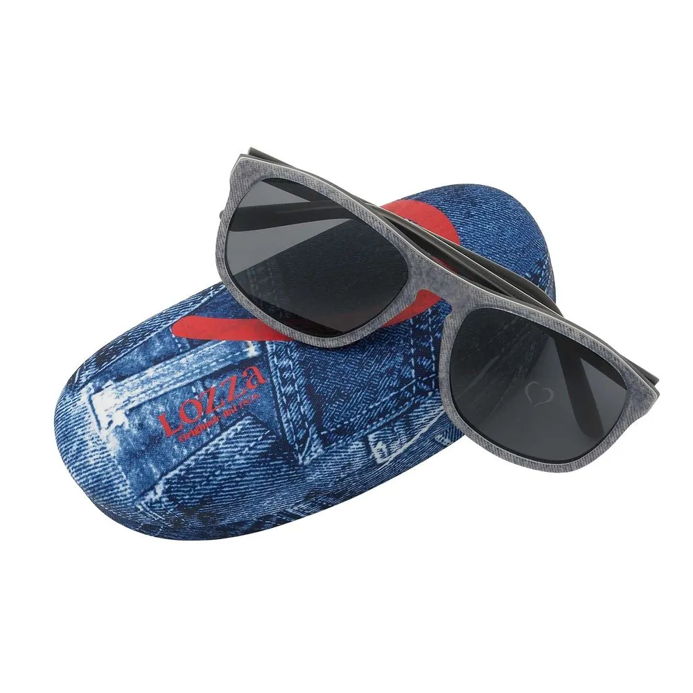 Lozza Unisex Blue Acetate Sunglasses