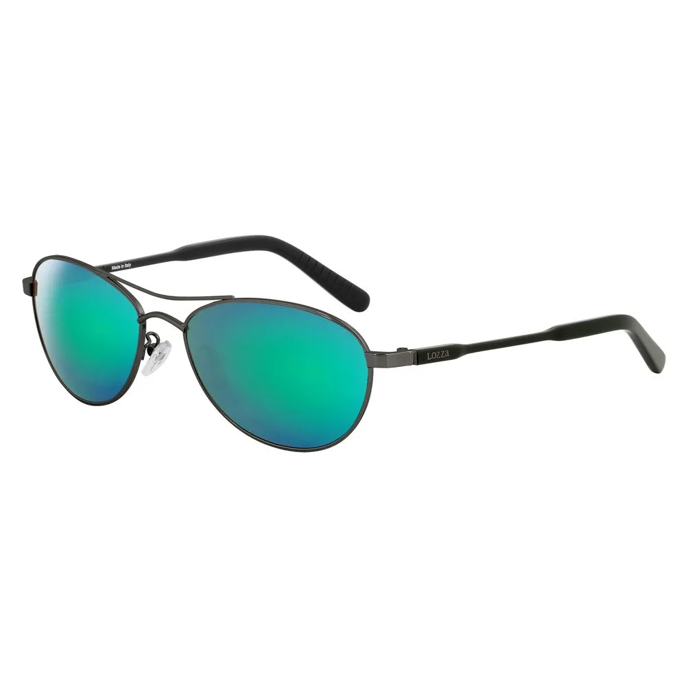 Lozza Unisex Brown Metal Sunglasses