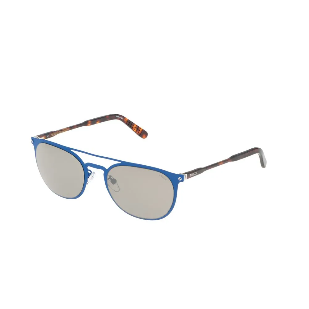 Lozza Unisex Blue Acetate Sunglasses