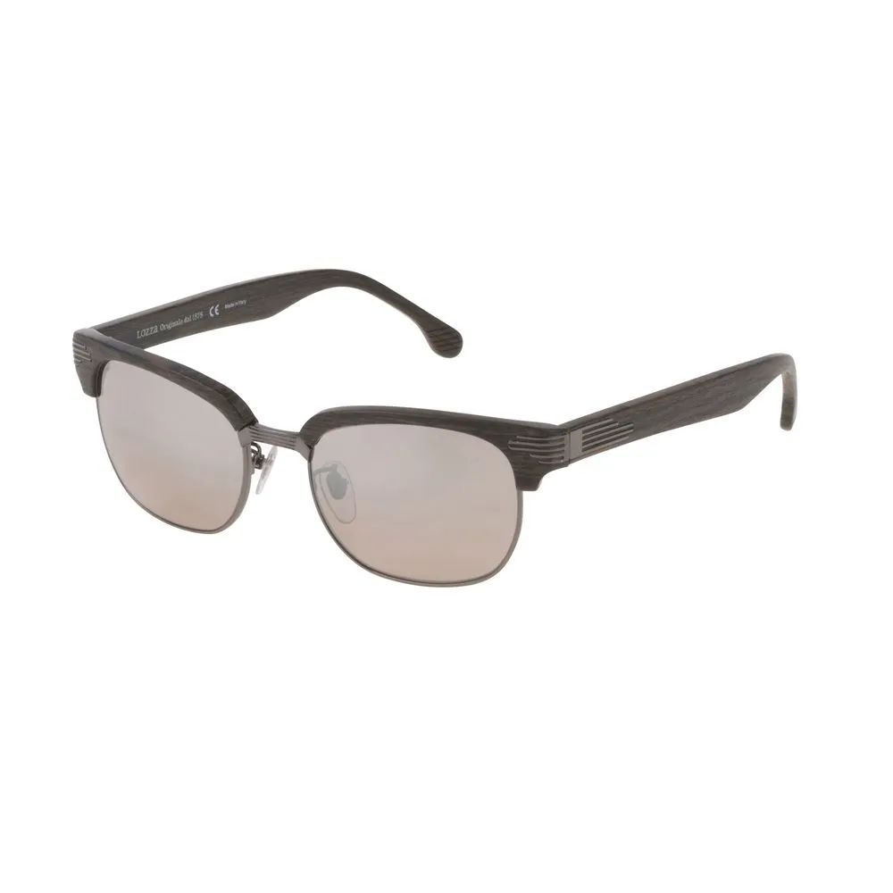 Lozza Unisex Brown Acetate Sunglasses