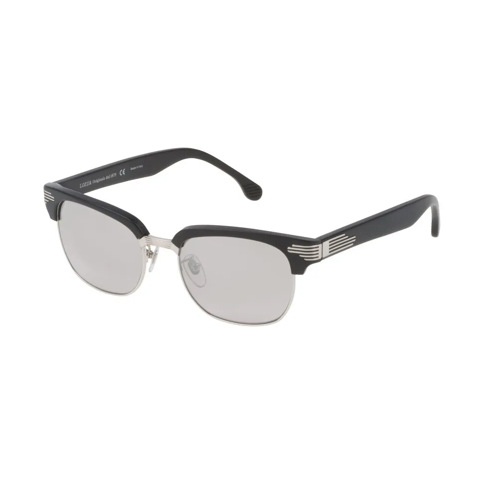 Lozza Unisex Silver Acetate Sunglasses