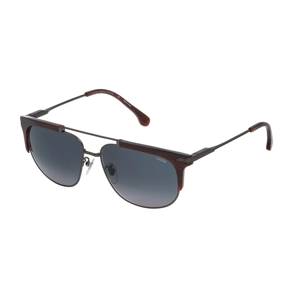 Lozza Men's Brown Metal Sunglasses