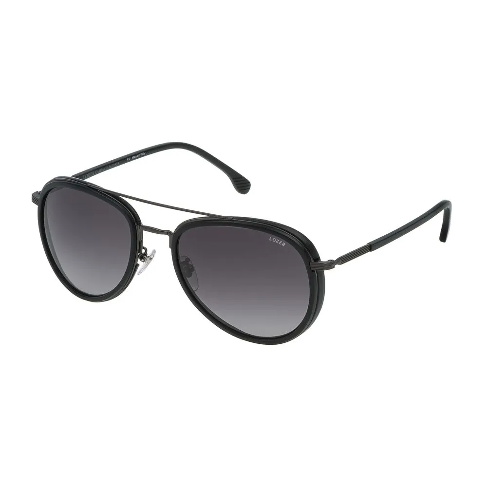 Lozza Unisex Brown Metal Sunglasses