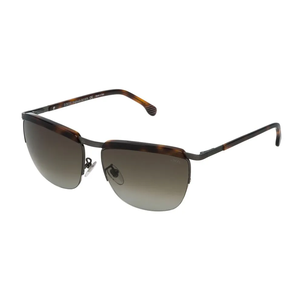 Lozza Unisex Brown Metal Sunglasses