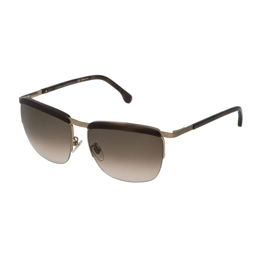 Lozza Unisex Gold Metal Sunglasses