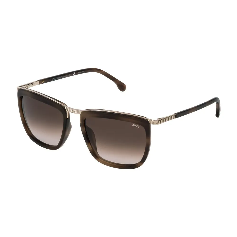Lozza Unisex Gold Metal Sunglasses