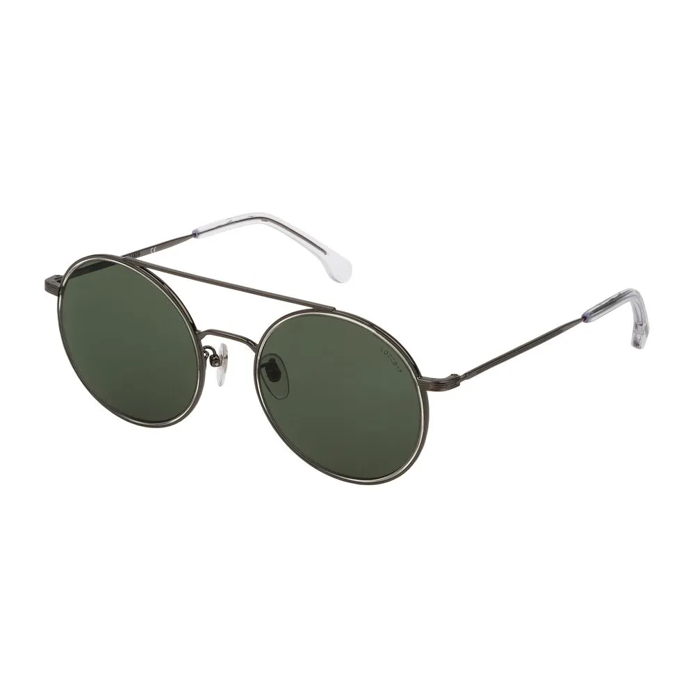 Lozza Unisex Gray Metal Sunglasses