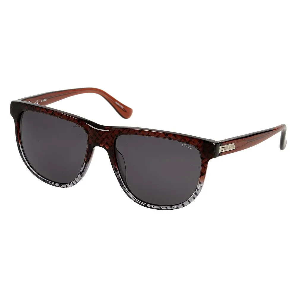Lozza Unisex Brown Acetate Sunglasses